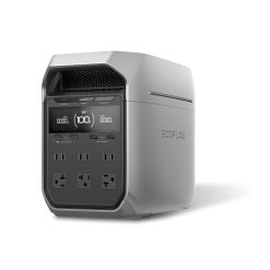 EcoFlow DELTA 3 Plus ポータブル電源 1024Wh 業界最速級の充電速度 56分で100%充電 高出力AC(定格1500W /サージ3000W) リン酸鉄リチウムイオン 長寿命10年 ソーラー入力1000W 10ミリ秒未満のUPS 三重の保護 運転 アプリ対応 ポータブルバッテリー 節電対策 停電対策 防災グ